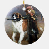 Naar school keramisch ornament (Achterkant)