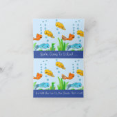 Naar school Papieren Kaart (Binnen)