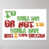 Naar scuba duiken poster (Voorkant)