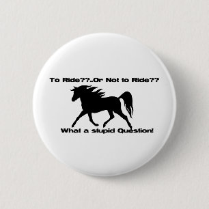 Naar shirt van Reuzenpaarden Ronde Button 5,7 Cm