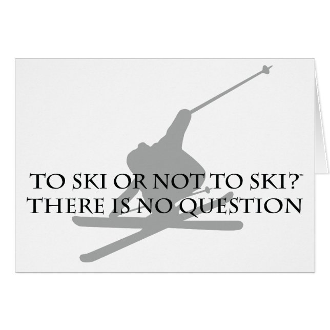 Naar Ski of niet naar Ski (Voorkant Horizontaal)