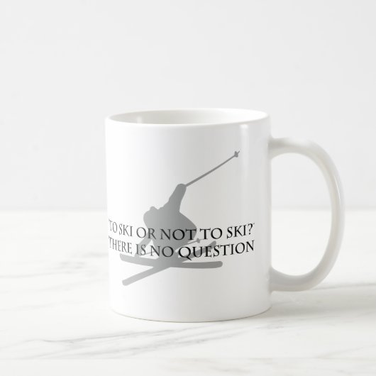 Naar Ski of niet naar Ski Koffiemok (Rechts)