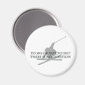 Naar Ski of niet naar Ski Magneet (Voorkant / Achterkant)