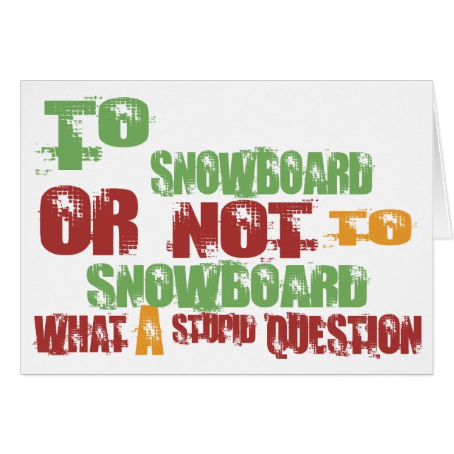 Naar Snowboard (Voorkant Horizontaal)