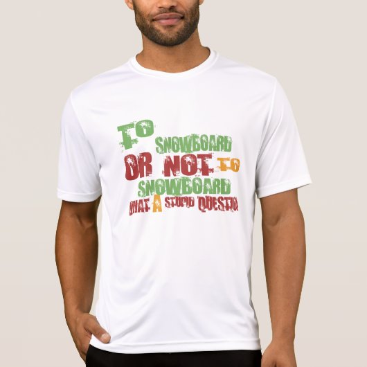 Naar Snowboard T-shirt (Voorkant)