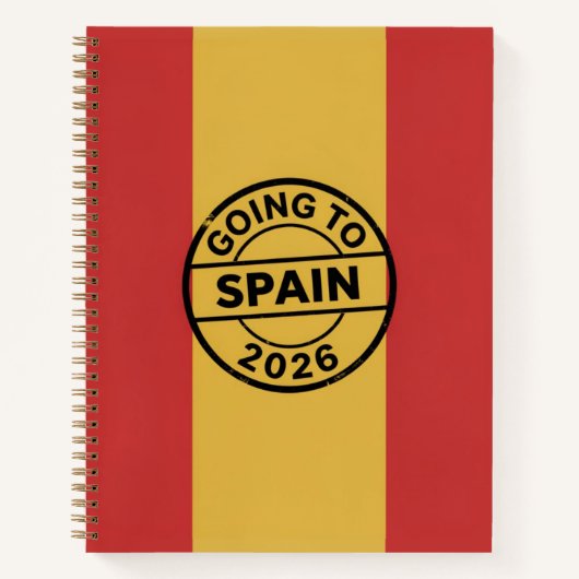 Naar Spanje 2026 Notitieboek (Voorkant)