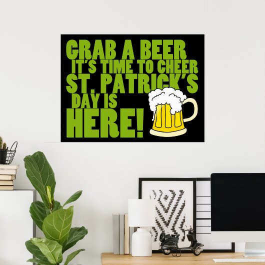 Naar St. Patrick's Day Poster (Thuiskantoor)
