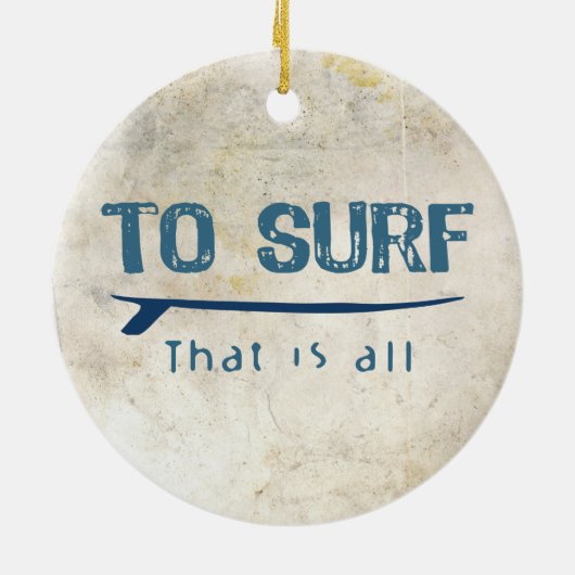 Naar Surf Keramisch Ornament (Achterkant)
