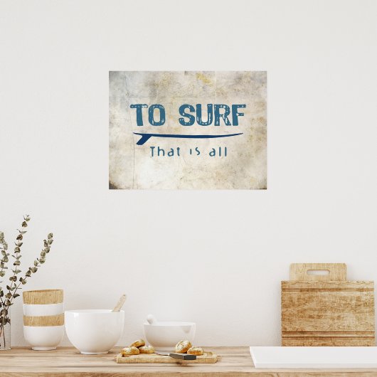 Naar Surf Poster (Keuken)