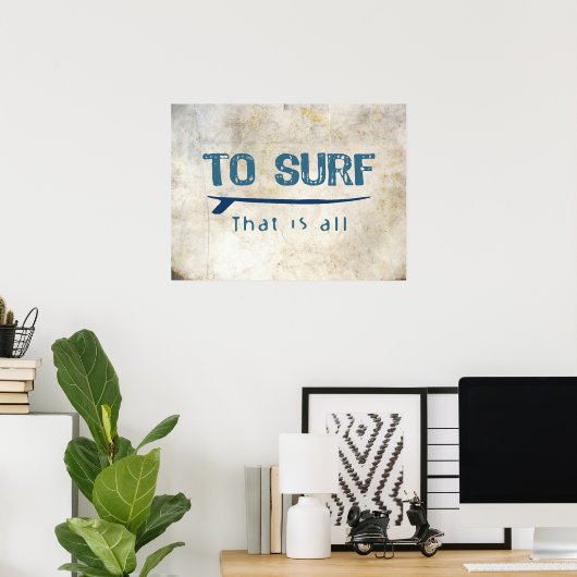 Naar Surf Poster (Thuiskantoor)