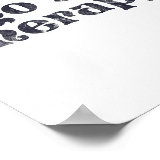 Naar therapie Fun Mental Health Kwestie Poster (Hoek)