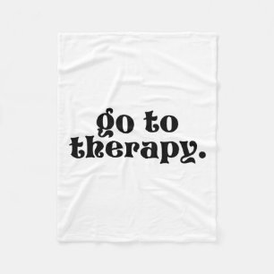 Naar Therapie Leuke Geestelijke Gezondheid Kwestie Fleece Deken