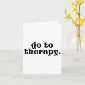 Naar Therapie Leuke Geestelijke Gezondheid Kwestie Kaart (Gele Bloem)