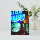 Naar trein briefkaart (Staand voorkant)