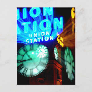 Naar trein briefkaart