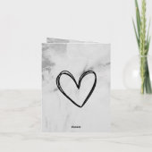 Naar vader van dochter of zoon zwart grijs modern feestdagen kaart (Achterkant)