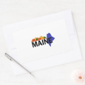 NAAR VAKANTIELAND RECHTHOEKIGE STICKER (Envelop)