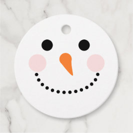 Naar Van Simpele Sneeuwman Bedankjes Labels