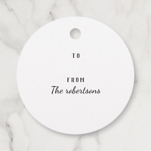 Naar Van Simpele Sneeuwman Bedankjes Labels (Achterkant)