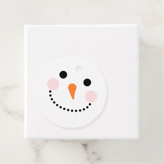 Naar Van Simpele Sneeuwman Bedankjes Labels (In situ)