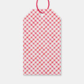 'naar' 'van' tekst gunst met knuffelend babyhart cadeaulabel (Achterkant)