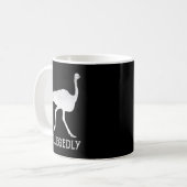 Naar verluidt  Funny Bird Lover van Ostrich Koffiemok (Voorkant links)