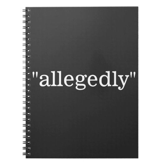 "Naar verluidt" NOTITIEBOEK (Voorkant)