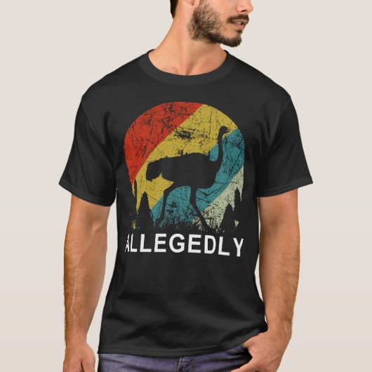 Naar verluidt struisvogel t-shirt (Voorkant)