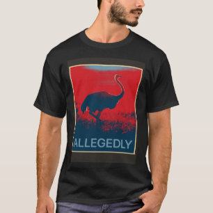 Naar verluidt zou Ostrich Flightless Bird T-shirt