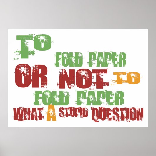 Naar vetgedrukt papier poster (Voorkant)