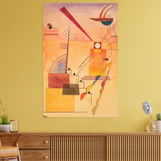Naar violette kleuren canvas afdruk (Insitu (Woonkamer))