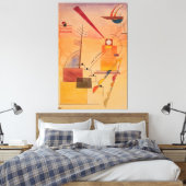 Naar violette kleuren canvas afdruk (Insitu (Slaapkamer))