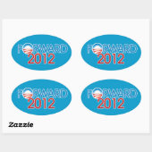 Naar voren 2012 ovale sticker (Vel)