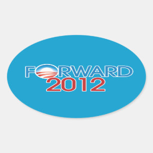 Naar voren 2012 ovale sticker