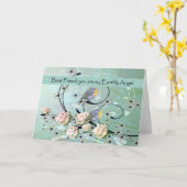 Naar vriend (afscheid van terminaal zieke vriend) kaart (Gele Bloem)