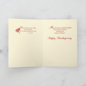 Naar vrienden in Thanksgiving met Cross en Pumpkin Kaart (Binnen)