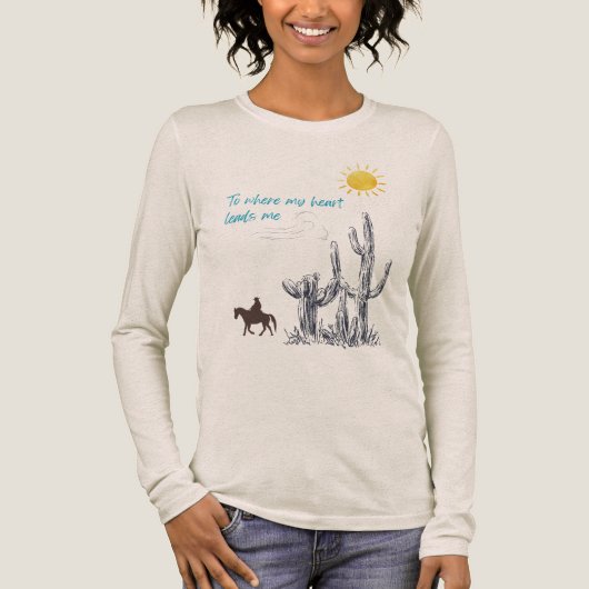 Naar waar mijn hart me leidt Tri-Blend Shirt (Voorkant)