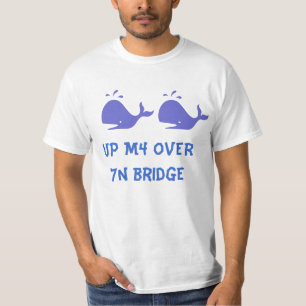 Naar Wales over M4 over 7n Bridge T-shirt