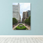 Naar Washington Street Canvas Afdruk (Insitu (Houten vloer))