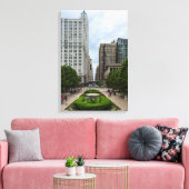 Naar Washington Street Canvas Afdruk (Insitu (Woonkamer))