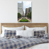 Naar Washington Street Canvas Afdruk (Insitu (Slaapkamer))