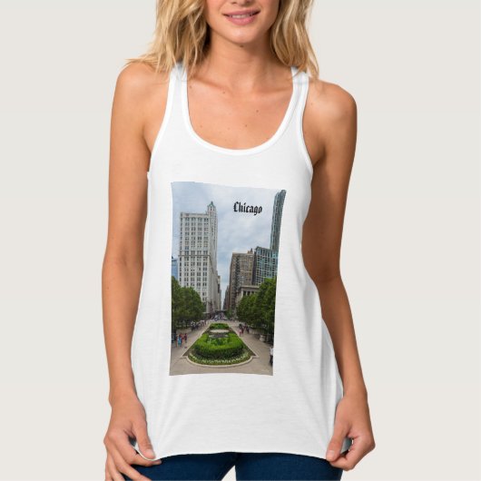 Naar Washington Street Tanktop (Voorkant)