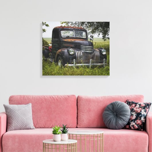 naar weiden canvas afdruk (Insitu (Woonkamer))