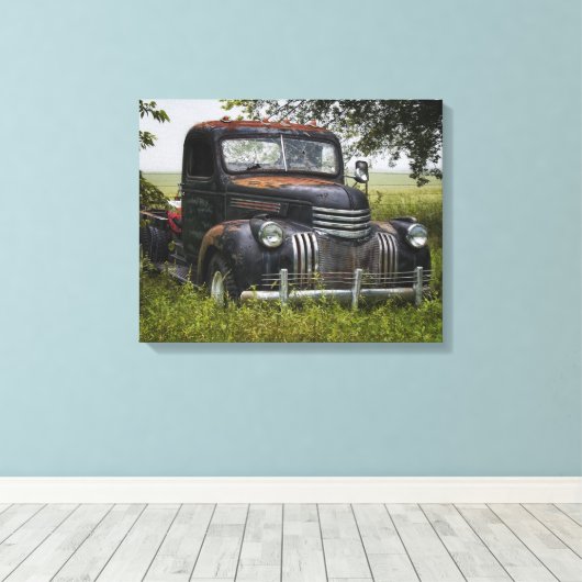 naar weiden canvas afdruk (Insitu (Houten vloer))