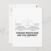 Naar welke kant ben je scheef? briefkaart (Voorkant / Achterkant)
