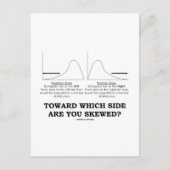 Naar welke kant ben je scheef? briefkaart (Voorkant)