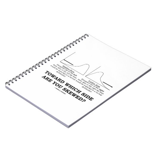 Naar welke kant ben je scheef? Schuinigheid statis Notitieboek (Linkerzijde)