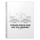 Naar welke kant ben je scheef? Schuinigheid statis Notitieboek (Voorkant)