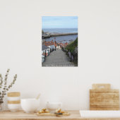 Naar Whitby Bay, North Yorkshire, Engeland Poster (Keuken)
