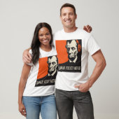 Naar wie luistert Abraham Lincoln? T-shirt (Unisex)